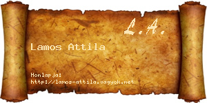 Lamos Attila névjegykártya